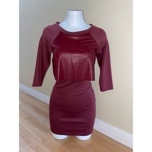 Burgundy Dress XS